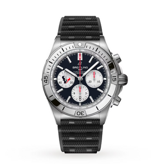 BRT Chronomat B01 42 Houston Texans Limited Edition Mens Watch Rubber