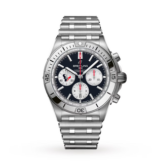 BRT Chronomat B01 42 Houston Texans Limited Edition Mens Watch Stainless Steel
